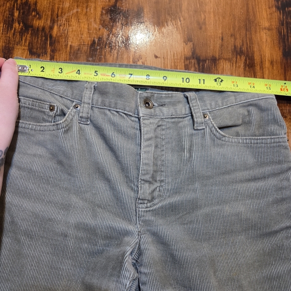 Ralph Lauren Women's Straight Leg Light Green Corduroy Jeans - Picture 8 of 8